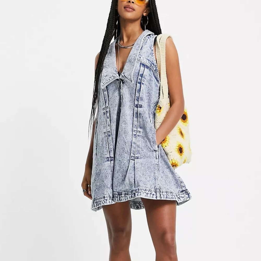Free People Katie Denim Dress